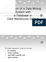 Integrating Data Mining with Databases and Warehouses