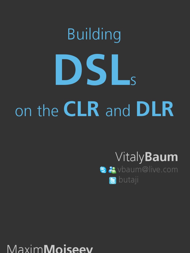Building DSLs On CLR and DLR | PDF | Computer Science | Systems Engineering