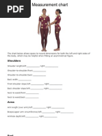 Human Body Dimensions Data Table | PDF | Length | Metrology