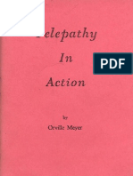 Orville Meyer - Telepathy in Action