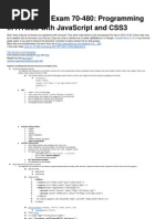 My Notes For Exam 70-480: Programming in Html5 With Javascript and Css3