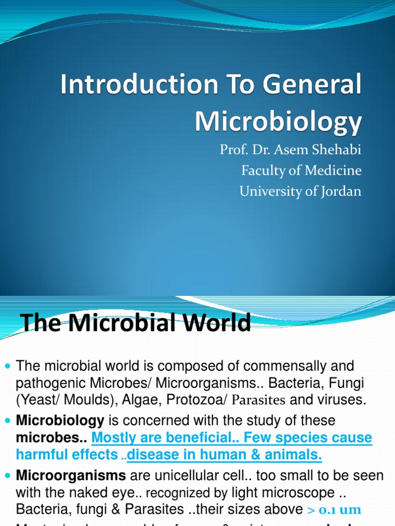2 Introduction General Microbiology DR Asem | PDF | Bacteria ...