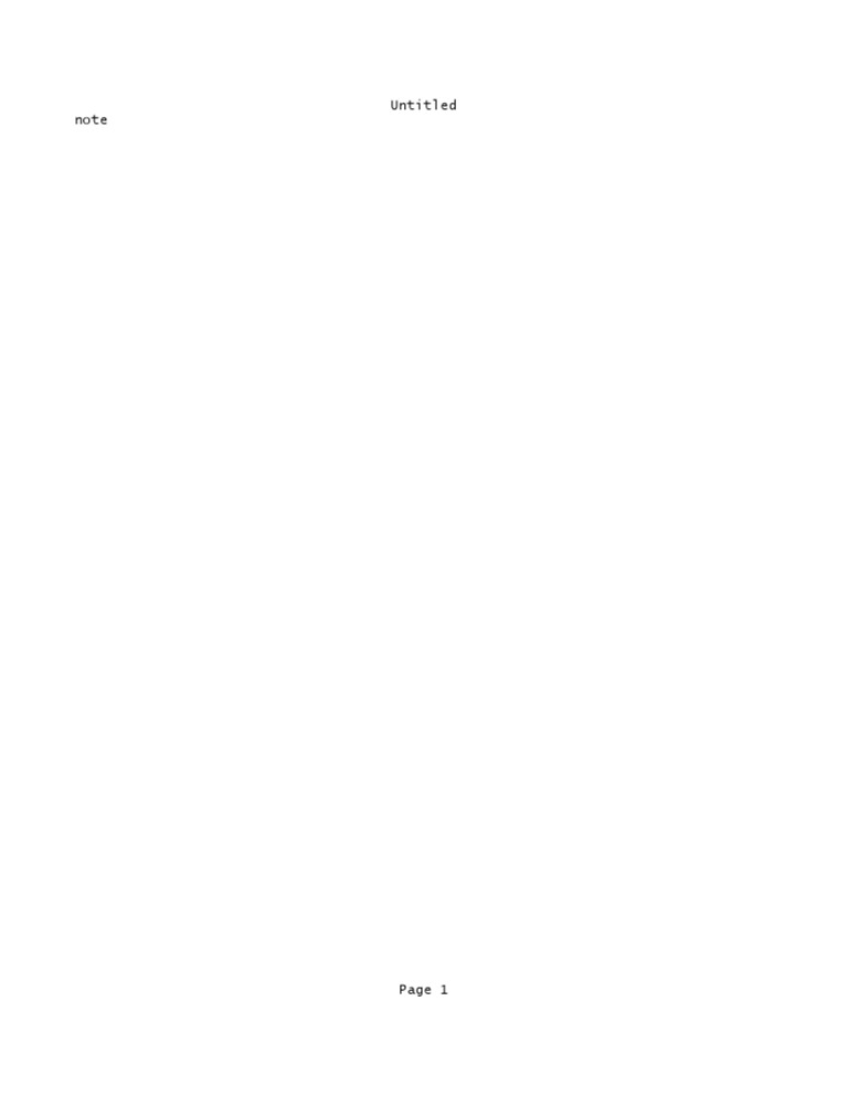 Untitled Note | PDF