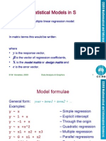 Statistical Models in S