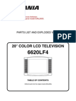 Color LCD Television: Parts List and Exploded Views