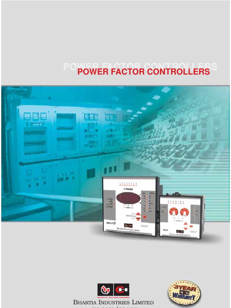 Power Factor Controllers Overview | PDF | Capacitor | Relay