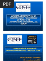 Convergencia de NIF a IFRS