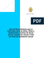 100850115 Guia de Procedimiento Para La Entrevista Unica de Ninos Ninas y Adolescentes Victimas de Abuso Sexual Explotacion Sexual y Trata Con Fines de Explot