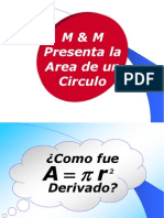 Area de Un Circulo en Spanish