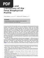 The Uses and Limitations of The Fetal Biophysical Profile.