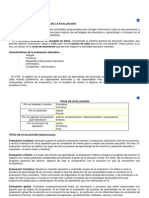 Concepto y Características de La Evaluación