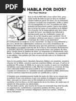 Quien Habla Por Dios. Paul Washer