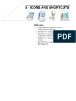 Learn shortcuts icons desktop programs files