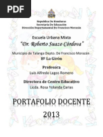 Portafolio Docente Datos Honduras | PDF | Evaluación | Plan de estudios