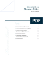 RBA Statement of Monetary Policy (August 2013)