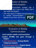 Evolution of Mobile Communication