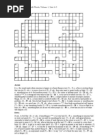 4000 Essential English Words Volume 1 Crossword 1 2