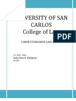 Labor Standards Case Digest from University of San Carlos