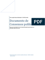 Doc. Consensos Políticos MANE (Junio 2013)