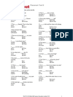 Speakout-Placement Test B