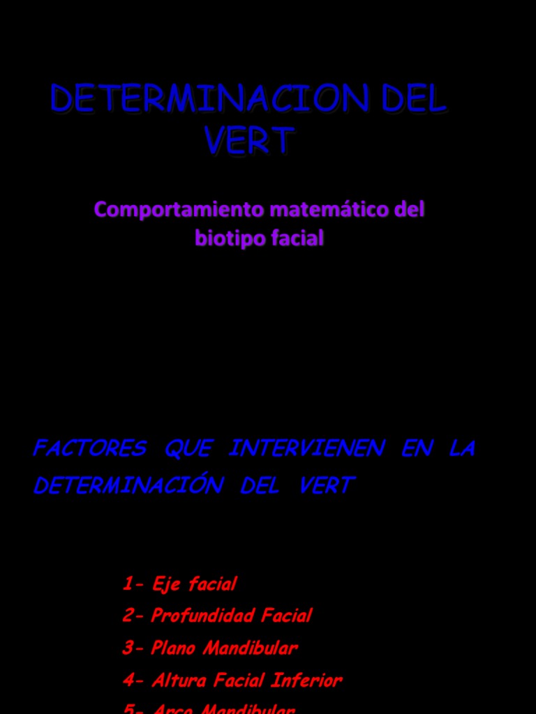 Cálculo del VERT en Ortodoncia | PDF | Enseñanza de matemática | Science