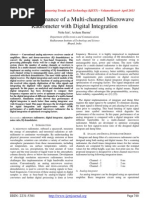 SNR Performance of a Multi-channel Microwave
Radiometer with Digital Integration