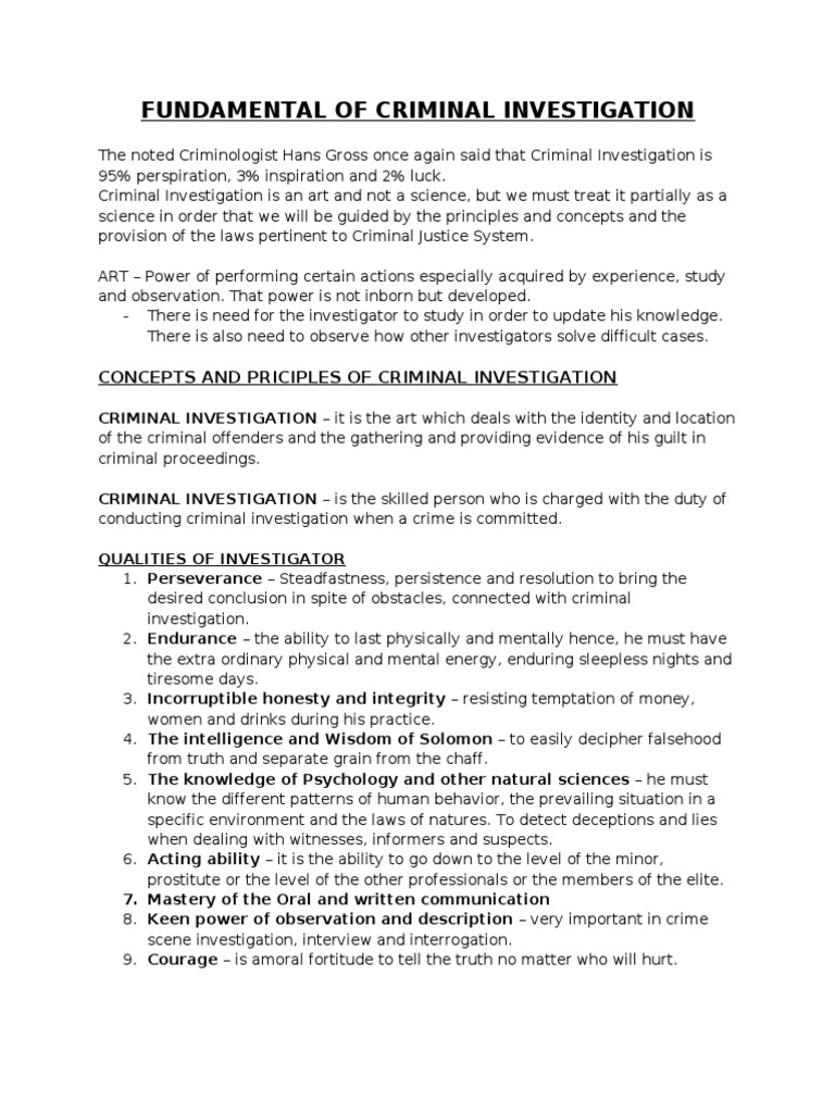 Essentials Of Criminal Investigation Pdf Crime Scene Confession Law