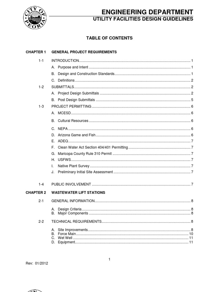 Utility Facilities Design Guidelines | PDF | Pumping Station | Valve