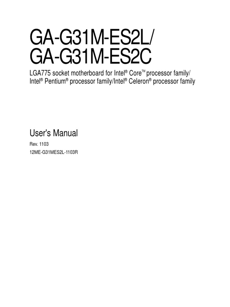 Gigabyte Ga G31m Es2l Instrukciya Po Podklyucheniyu