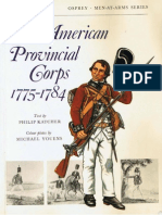 MAA 001 the American Provincial Corps 1775-1784