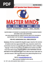 CPT Model - I | PDF | Demand | Debits And Credits