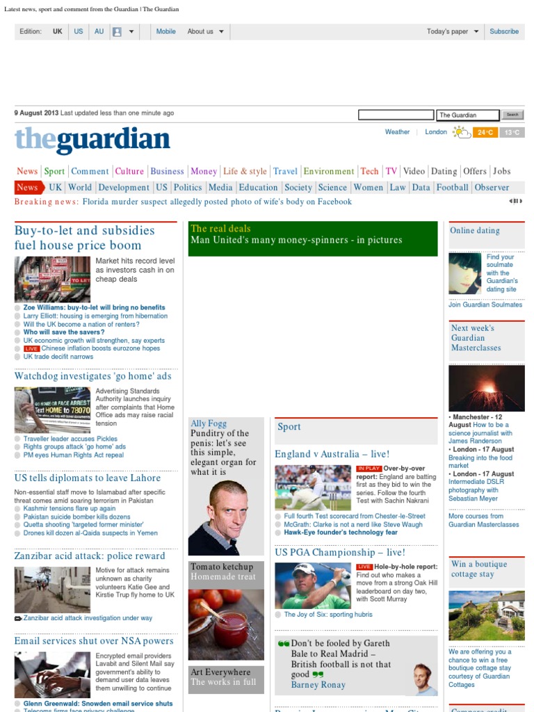 Latest News, Sport and Comment From The Guardian - The Guardian | PDF