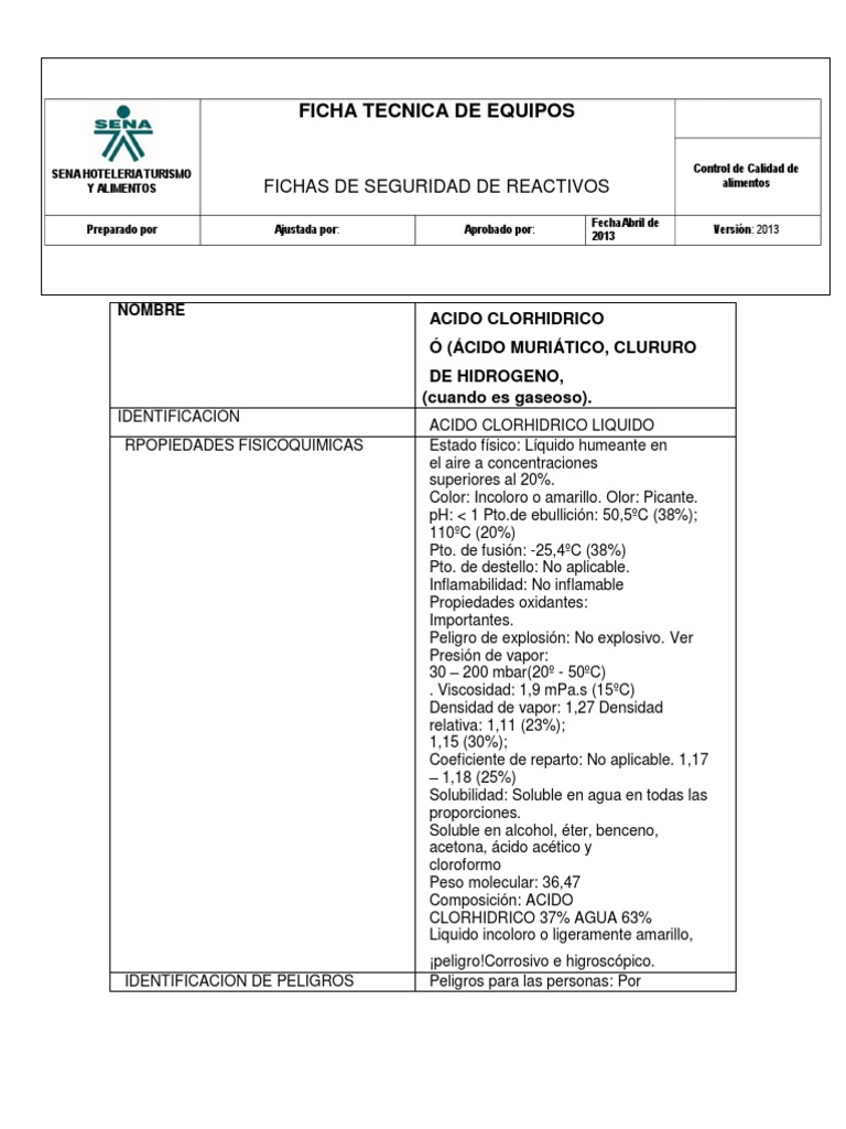 New Burn Nc >> Ficha Tecnica Del Acido Clorhidrico New Burn Nc >> Ficha Tecnica Del Acido Clorhidrico