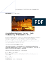 Osnabrück Christmas Market - Rally On Saturday 8 December 2012