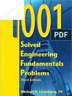 1001 Solved Engineering Fundamentals Exam Problems