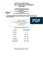 State of Michigan Tax-Foreclosed Property Auction.