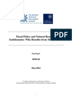 2012 - Fiscal Policy and Natural Resource Entitlements - Who Benefits From Mexican Oil
