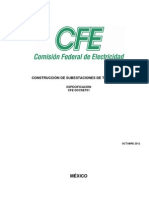 Cfe Dccset01 - 121003 Construcción de Subestaciones de Transmisión