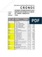 Cronograma de Materiales