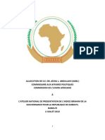 Discours de Se Mme La Commissaire - Djibouti - FR
