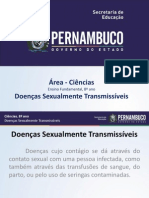 Área - Ciências Doenças Sexualmente Transmissíveis: Ensino Fundamental, 8º Ano