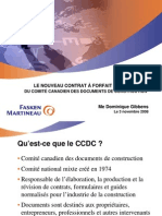 Le Nouveau Contrat Aforfait Ccdc 2 2008 Du Comite Canadien Des Documents de Construction