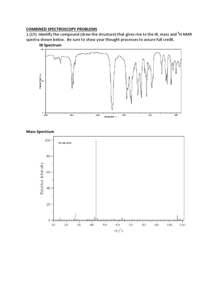 202 Combined Spectroscopy Problems PDF