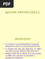 Resume Writing Skills