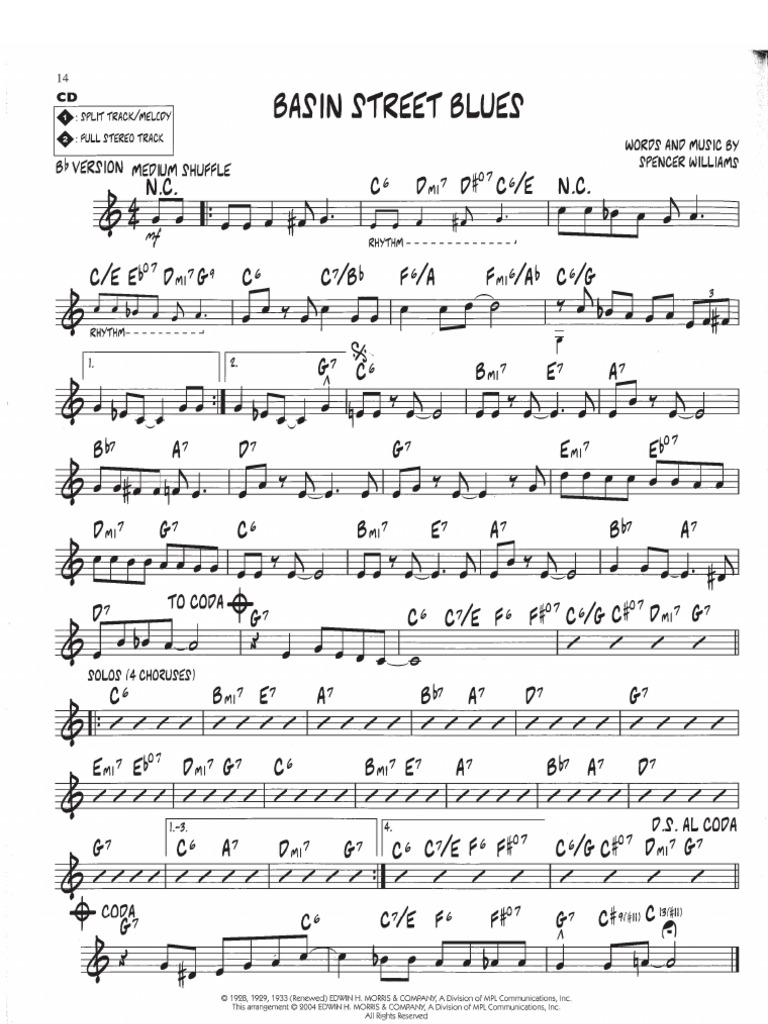 Basin Street Blues BB PDF