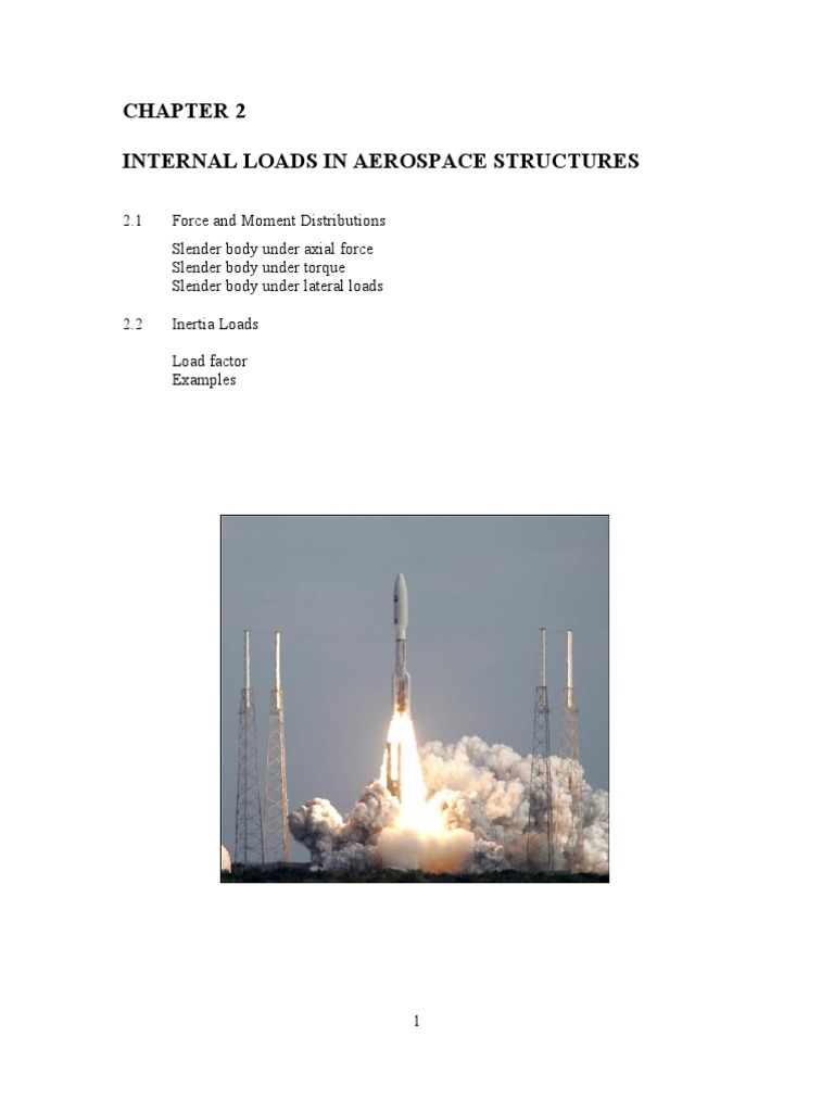 Aerospace Structures: Chapter 2 (Internal Loads) | PDF | Rotation ...