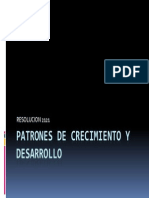 Patrones de Crecimiento y Desarrollo