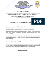 Informe Oficina Del Sisben Municipal