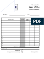 WotR Esc League Results Sheets