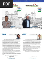 CDU Estremoz - Carta de Apresentação 1